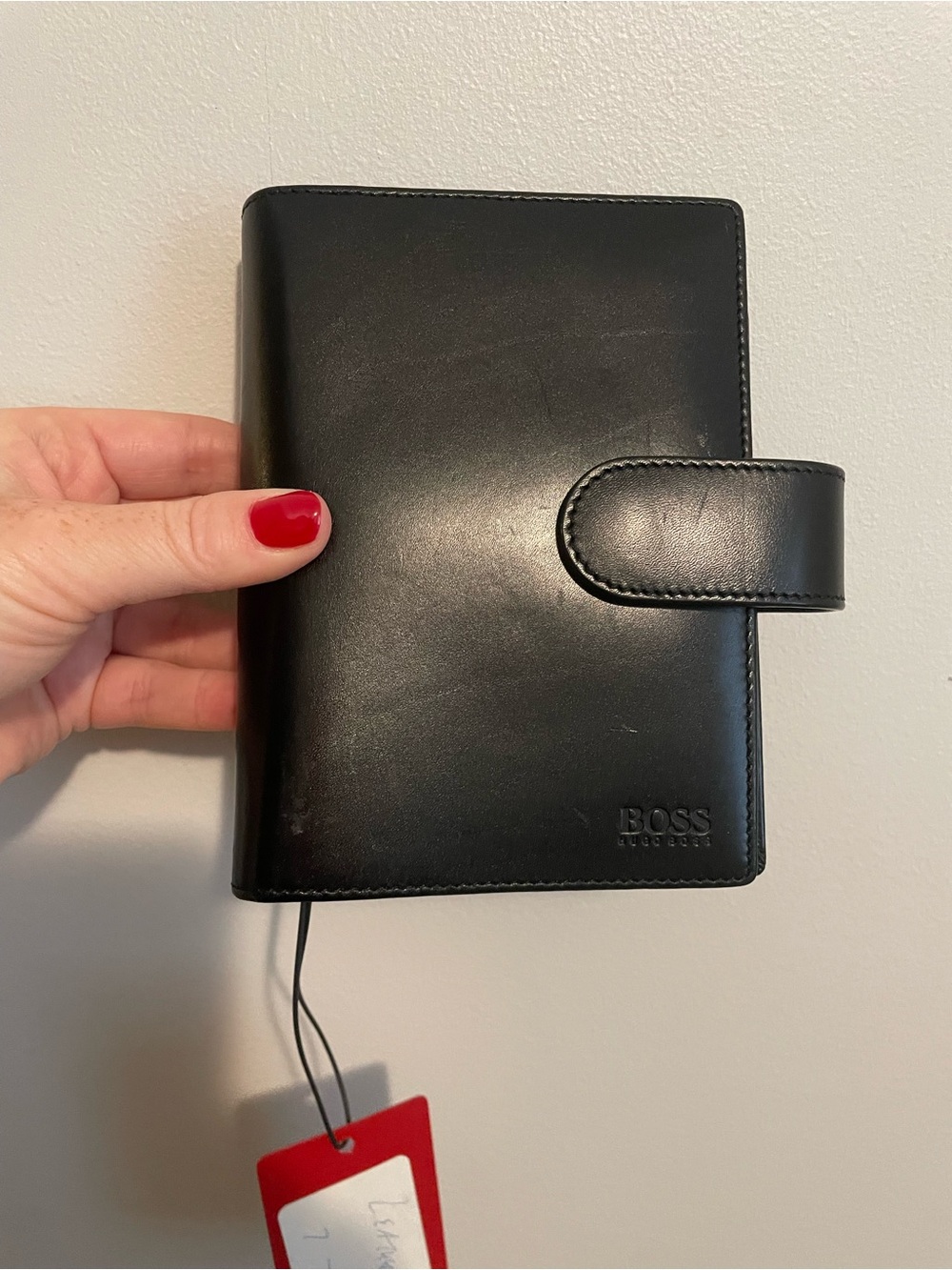 Boss Black Leather Snap Folio Phone Case